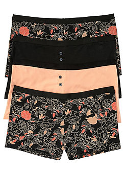 Pack of 4 Floral Shorts