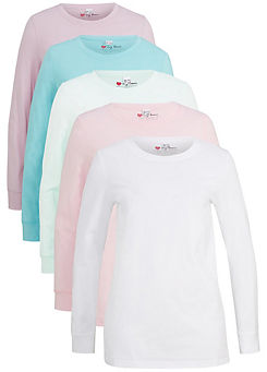 Pack of 5 Long Sleeve T-Shirts