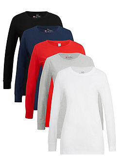 Pack of 5 Long Sleeve T-Shirts