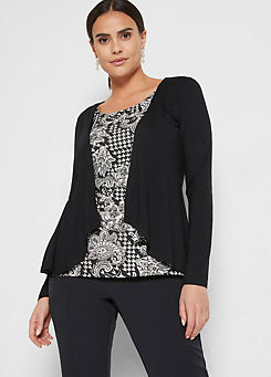 Paisley Layered Look Top in Sustainable Viscose