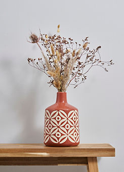 Petal Pattern Ceramic Vase