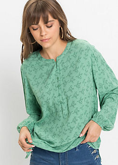 Printed Button Tunic in Sustainable Viscose