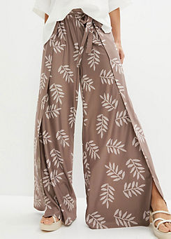 Printed Jersey Crepe Trousers