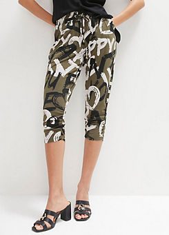 Printed Jersey Trousers