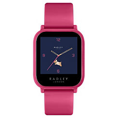 Radley London Ladies Series 10 Dark Rose Silicone Strap Smart Watch