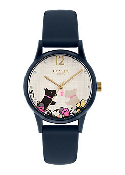 Radley London Say It with Flowers Ladies Navy Silicone Strap Watch