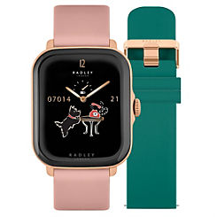 Radley London Series 20 Smart Calling Watch with interchangeable Cobweb Silicone and Verdigris Leather Straps RYS20-2124-SET