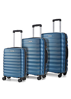 Rock Luggage Berlin Set of 3 8 Wheel Hardshell Suitcases