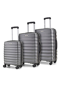 Rock Luggage Berlin Set of 3 8 Wheel Hardshell Suitcases