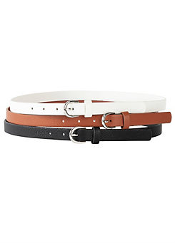Set of 3 Leather Belts