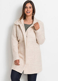 Short Wool Blend Coat