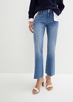 Sparkly Boot-Cut Jeans