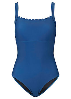 Icker Sea Transparent Curve Square Cut Trunk Swimwear White/Mango COB-12-109 main image 1