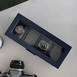 Stackers 4 Piece Navy Watch Box