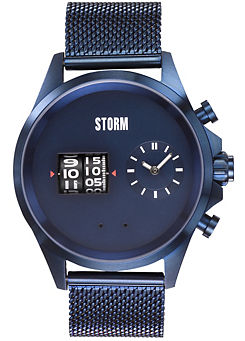 Storm London Storm Men’s Kombitron IP-Blue Watch