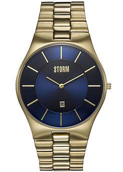 Storm London Storm Men’s Slim-X Xl Gold Blue Watch