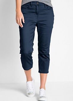 Stretchy Cropped Trousers