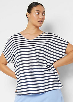 Stripy Linen T-Shirt