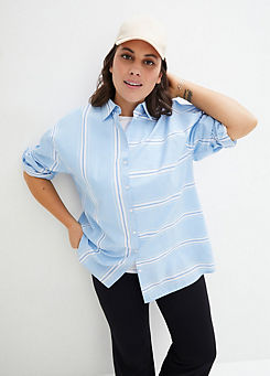 Stripy Oversize Cotton Shirt