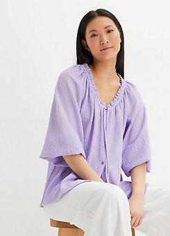 Textured A-Line Blouse