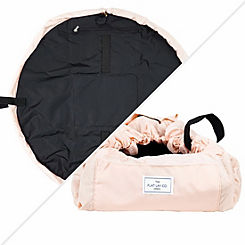 The Flat Lay Co. Blush Pink Open Flat Makeup Bag