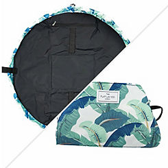 The Flat Lay Co. XXL Tropical Leaves Open Flat Makeup Bag