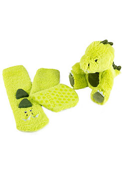 Totes Children’s Plush Toy & Super Soft Slipper Socks Set