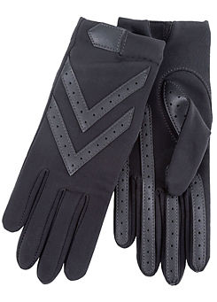 Totes Isotoner Ladies Black Original Stretch Gloves