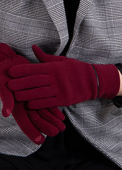 Totes Isotoner Ladies Burgundy Thermal SmarTouch™ Gloves