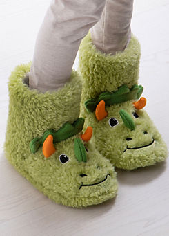 Totes Kids Dino Boot Slippers