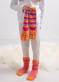 Totes Toasties Kids Cat Original Slipper Socks
