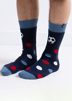 Totes Toasties Mens Original Football Slipper Socks