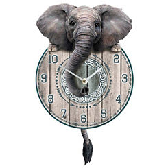 Trunkin’ Tickin’ Elephant Pendulum Clock by Nemesis Now