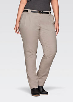 Turn-Up Chino Trousers