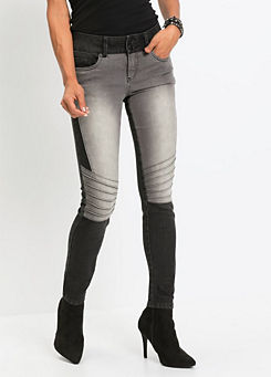 Two Tone Skinny Jeans