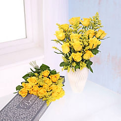 Yellow Roses for my Bestie Fresh Flower Letterbox Gift