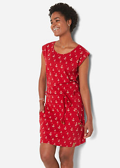 bonprix Anchor Print Jersey Dress