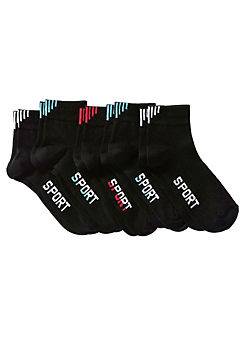 bonprix Pack Of 5 Pairs Of Sports Socks