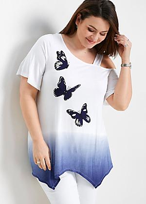 size 22 cold shoulder tops