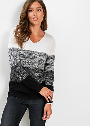 black and white jumpers