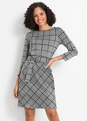 gray work dress