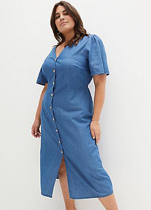 Denim dress cheap size 24