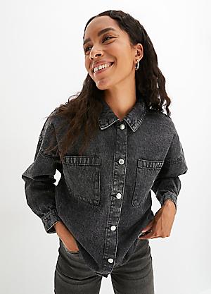 Shop for Black Denim Jackets Coats Jackets Plus Size Womens online at bonprix