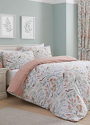 Kaleidoscope Maeve Frilled Natural 100% Cotton Duvet Cover Set