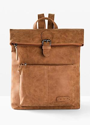 Faux Leather Rucksack by bonprix