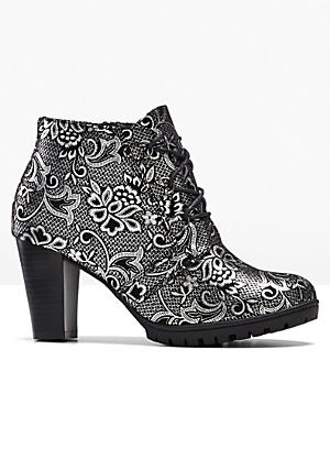 floral heeled boots