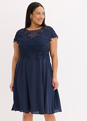 chinese dress ladies Pretty Plans Chiffon And Lace Skater Dress