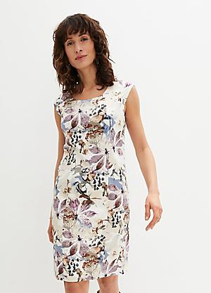 sachin and babi light blue dress Floral Scoop Neck Mini Shift Dress | IVORY MIX | Dresses
