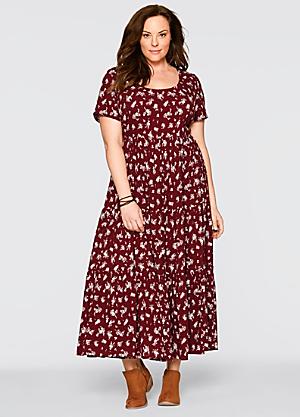 red a line dress plus size