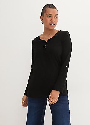 black longline tunic